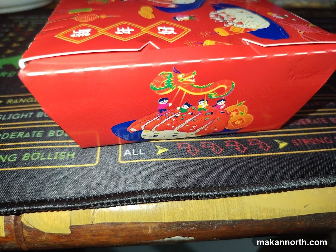 Red Food Box with Chinese New Year Decorations