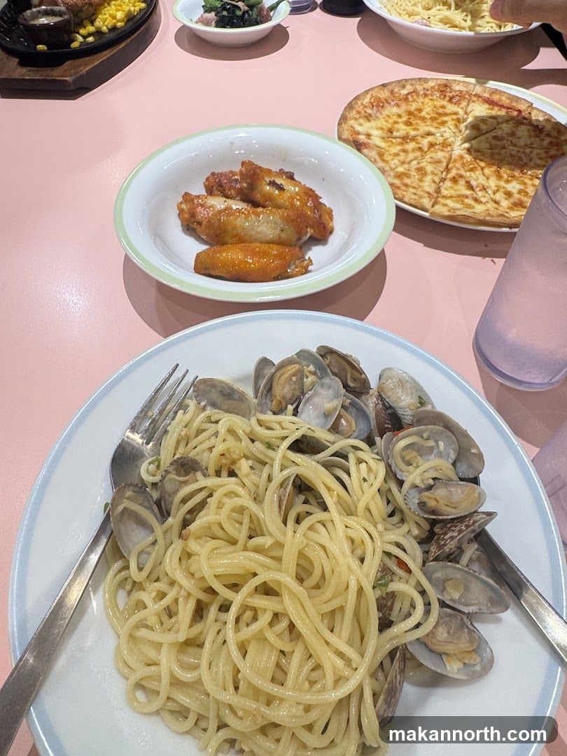 Table with various dishes