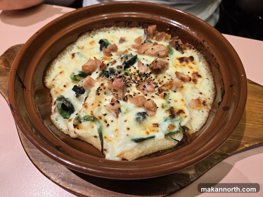 Baked Pasta with Chicken and Spinach