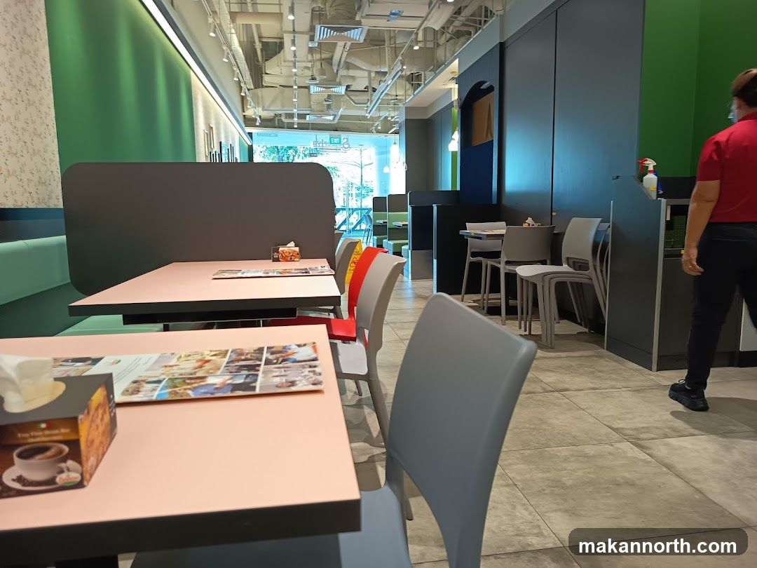Restaurant Interior with Tables and Chairs