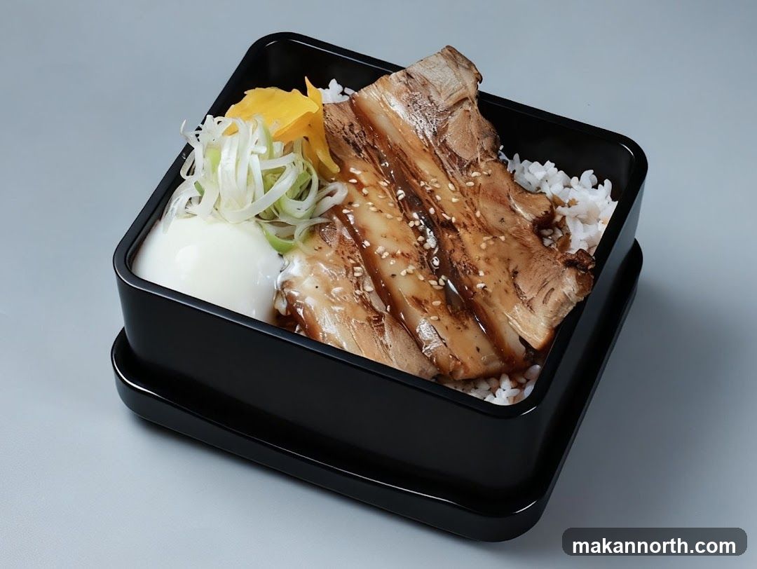 Bento Box with Pork and Rice