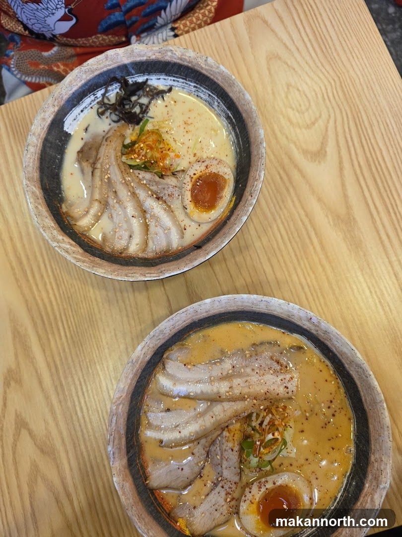 Two bowls of ramen
