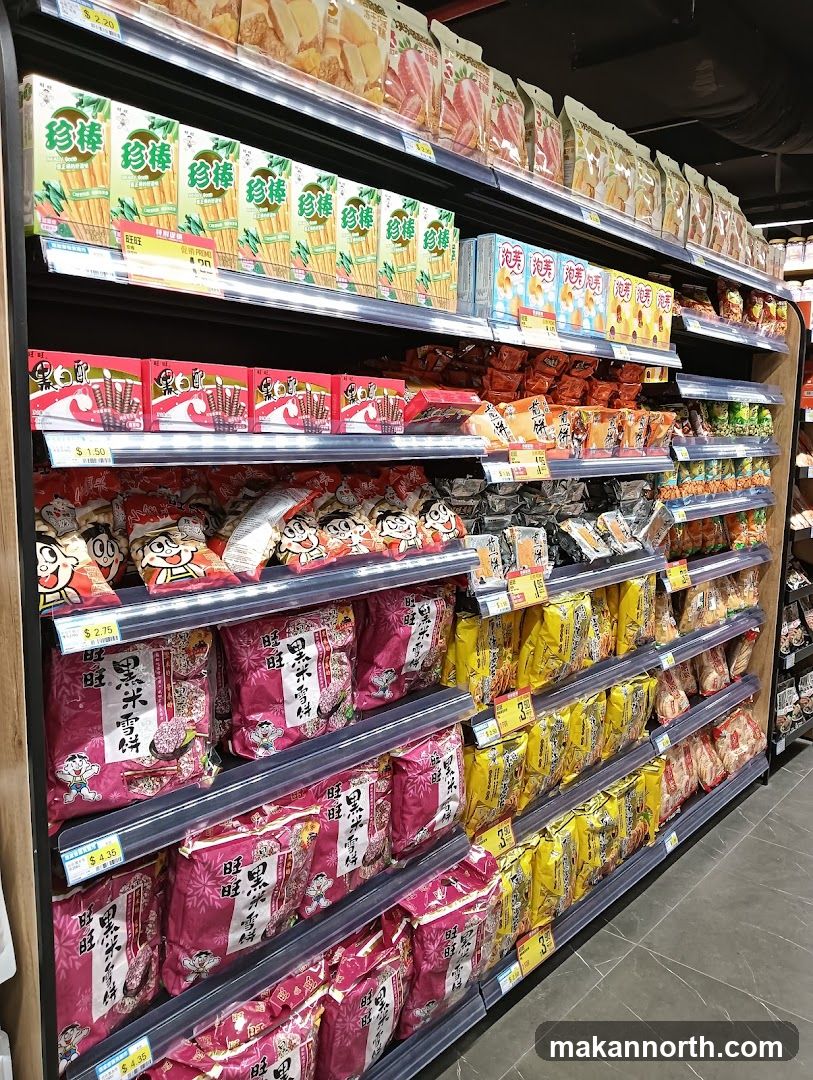 Snack Aisle in a Supermarket