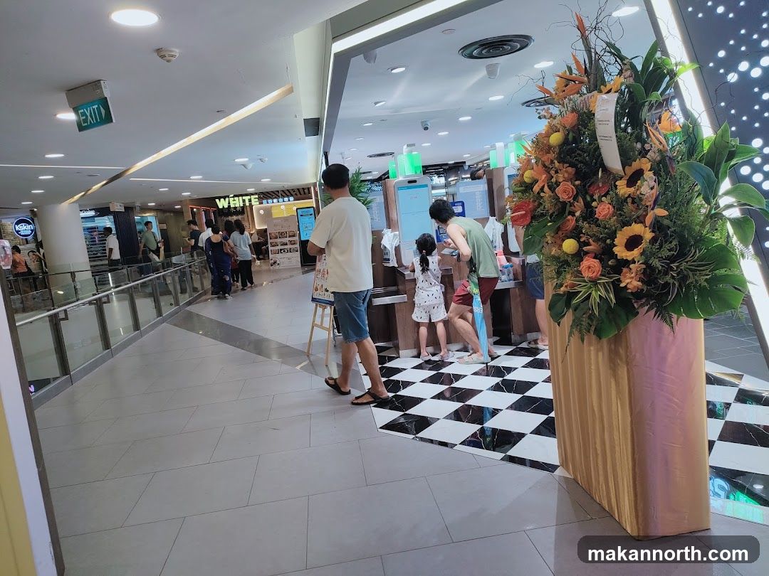 Mall Interior with Floral Display