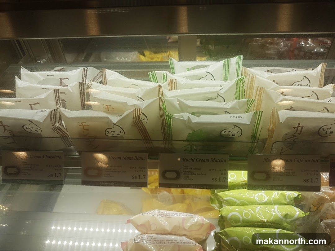 Pastries in a Display Case