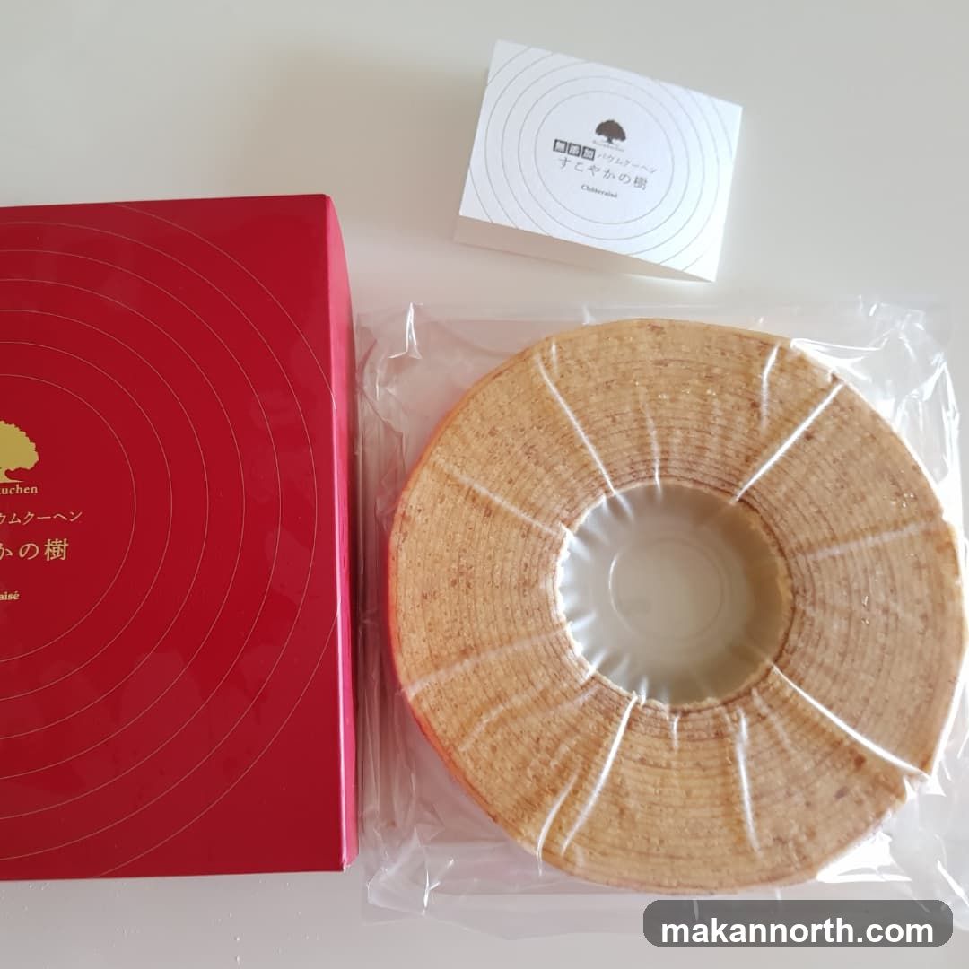 Baumkuchen cake with packaging