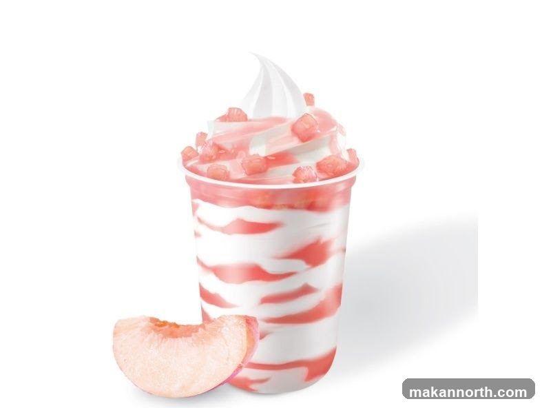 Peach Swirl Ice Cream