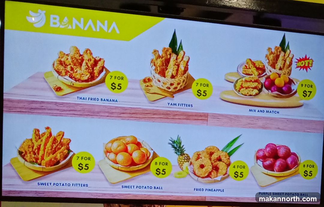 BANANA Menu