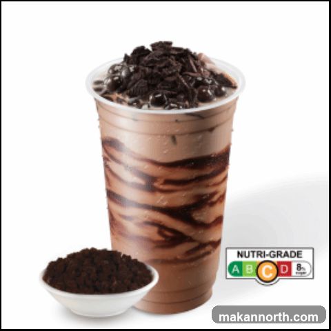 Chocolate Drink with Oreo Crumble