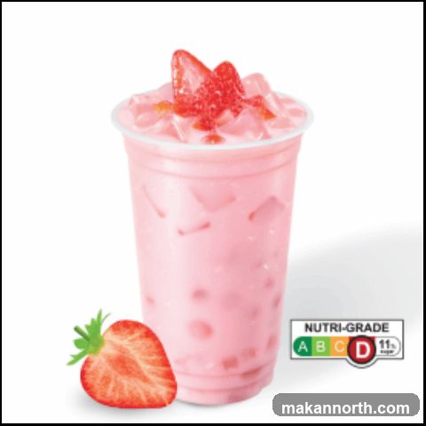Strawberry Drink with Nutri-Grade Label