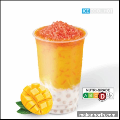 Mango Drink with Tapioca Pearls