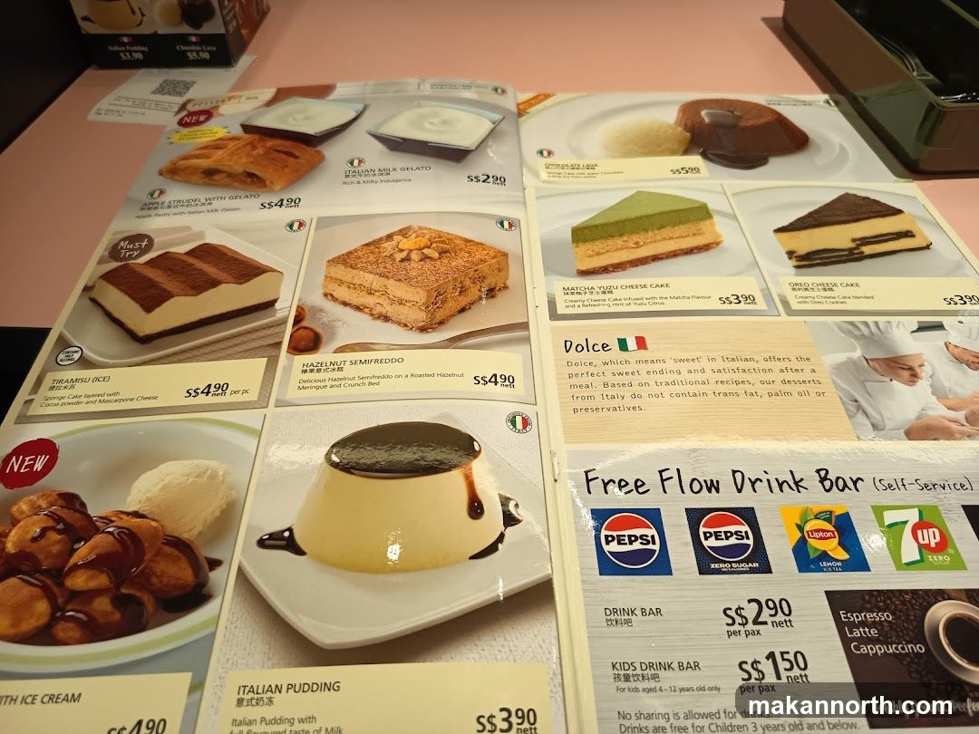 Dessert Menu