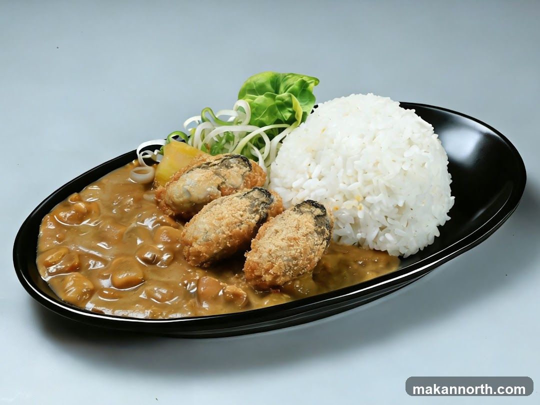 Fried Oysters with Curry and Rice