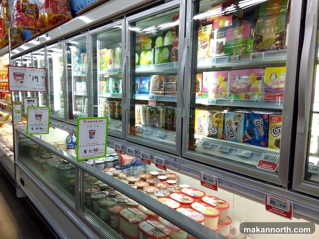 Ice Cream Freezer Section