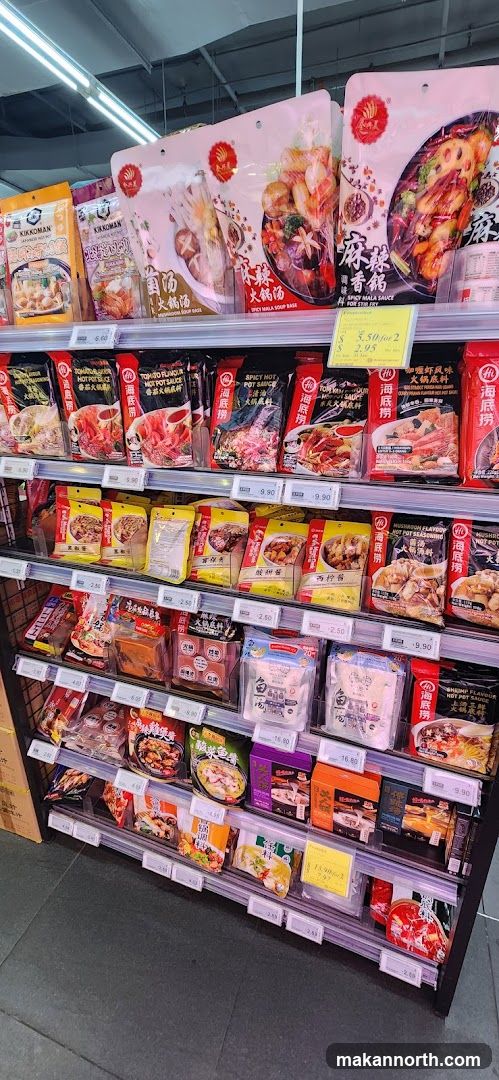 Assortment of Hot Pot Soup Bases and Seasonings