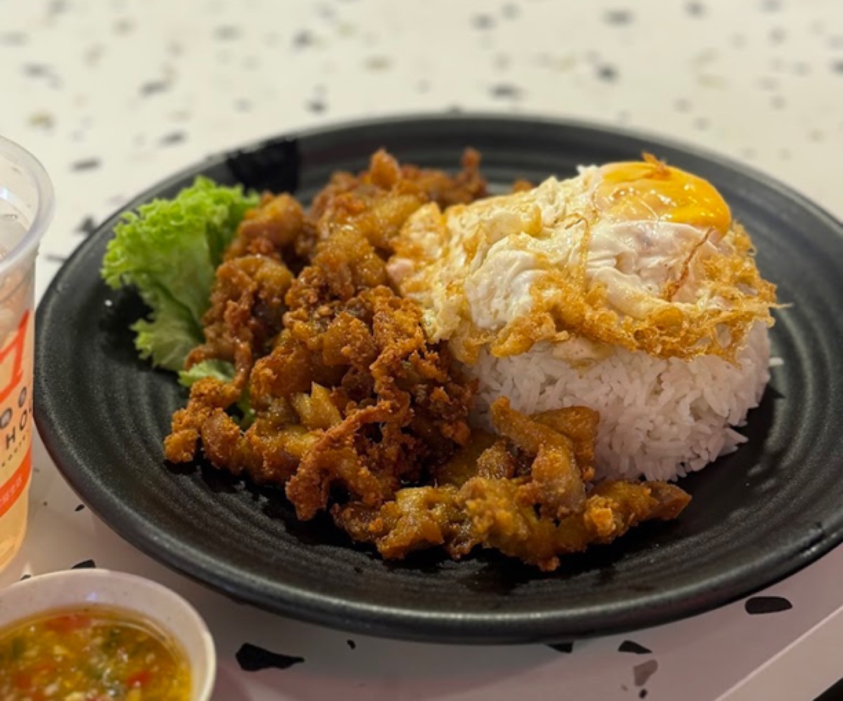 Telur Thai egg floss dishes at Bagus Food Hall, Northpoint City Yishun