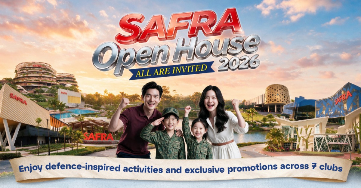SAFRA Open House 2026 key visual for the September family programme at SAFRA clubs including Yishun